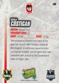 2010 NRL Champions #138 Neville Costigan Back